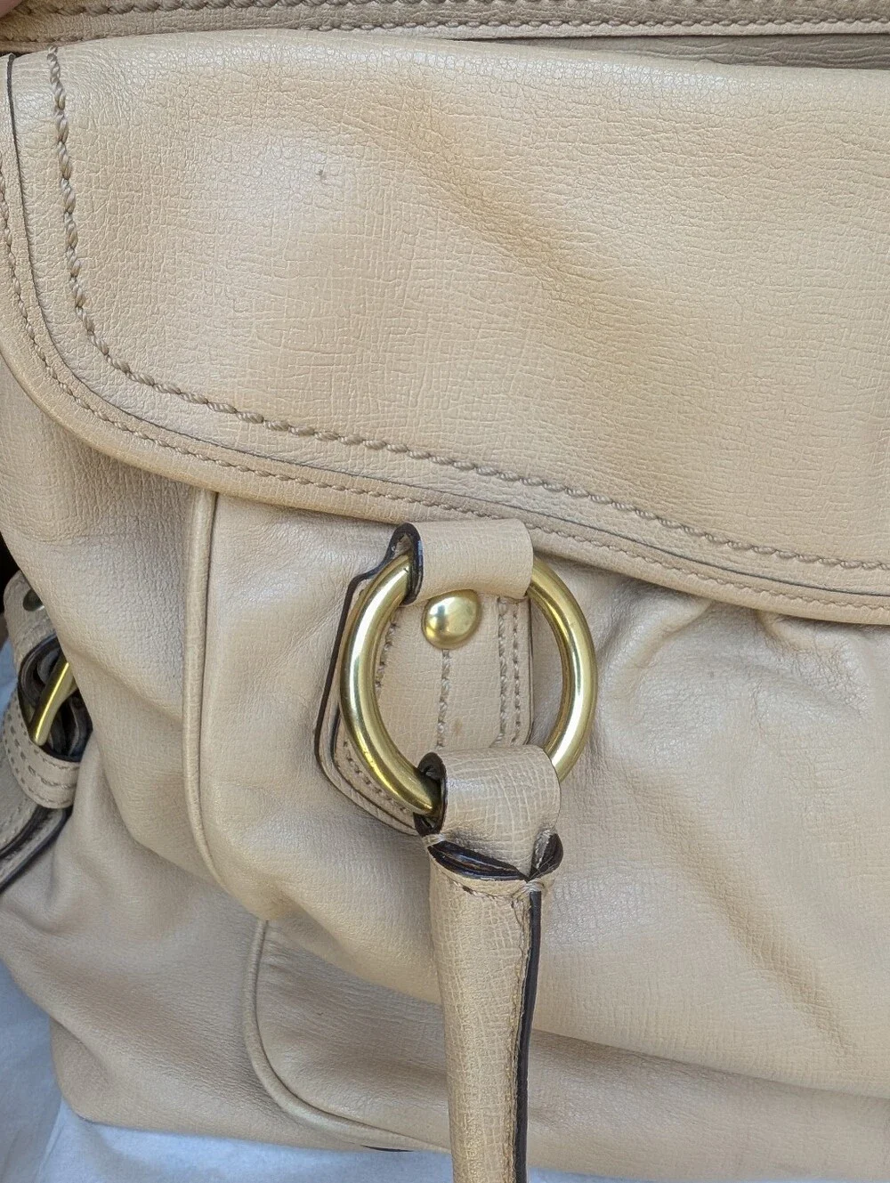 Coach Addison Spectator XL Beige  Satchel
